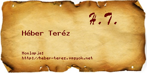 Héber Teréz névjegykártya