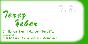 terez heber business card